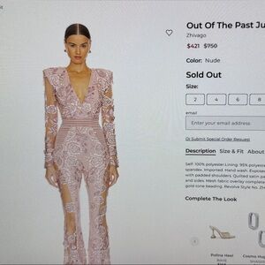 Zhivago Out of the Past Pink Jumpsuit - 12